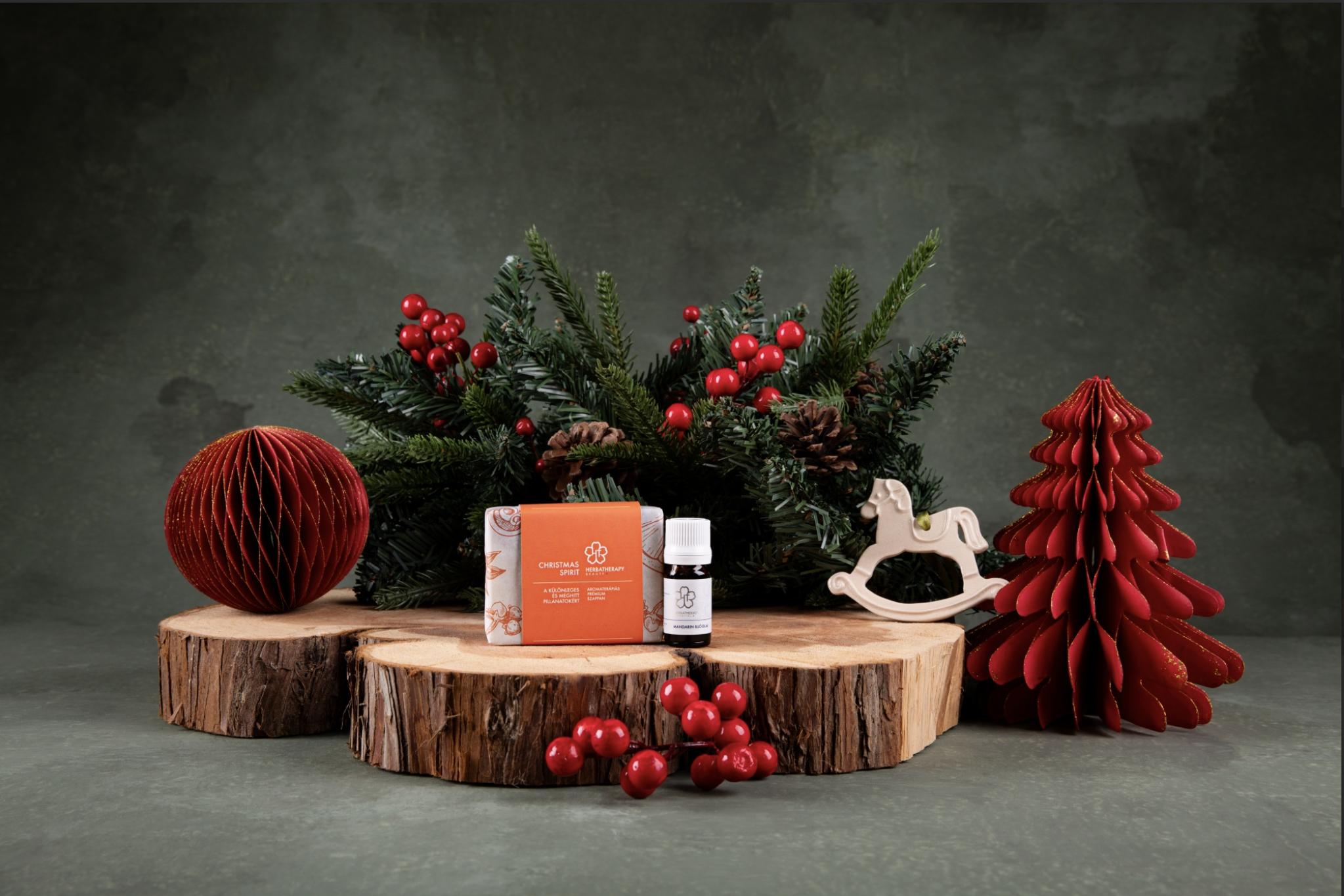 Christmas Spirit szappan + mandarin illóolaj