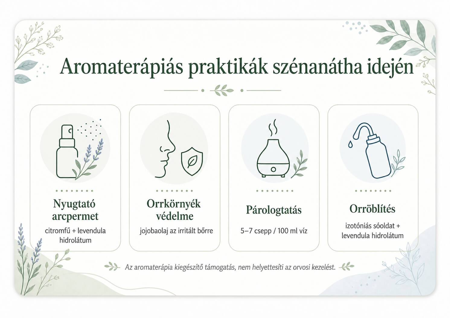 HerbaTherapy aromaterápiás praktikák szénanátha idején